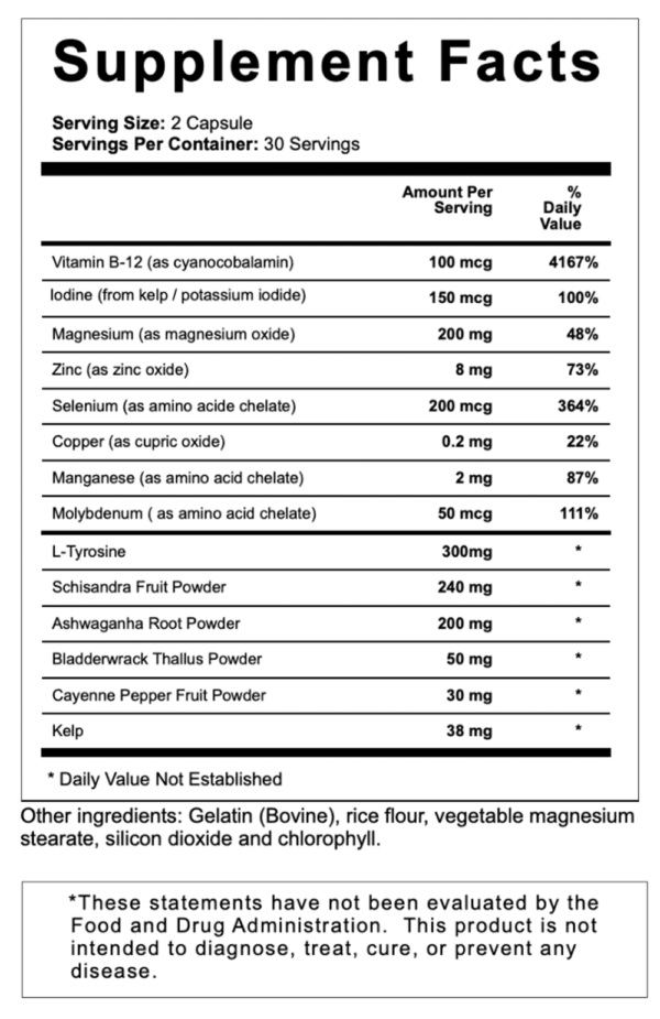 Thyroid Support Formula Capsules - Image 2